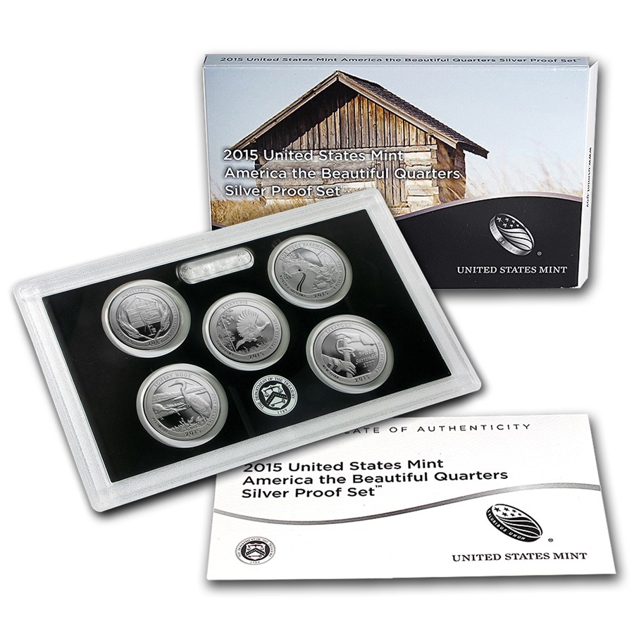 2015-S America the Beautiful Quarters Silver Proof Set