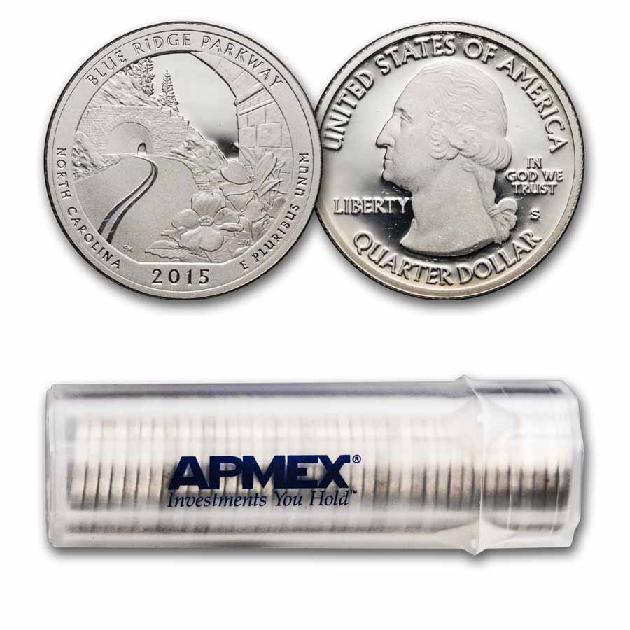 2015-S ATB Quarter Saratoga National 40-Coin Roll Proof (Silver)