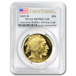 2015-W 1 oz Proof Gold Buffalo PR-70 PCGS (FirstStrike®)