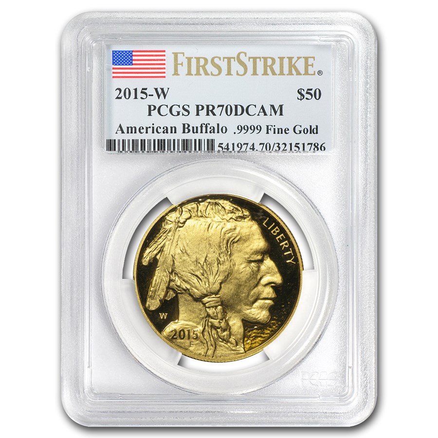 2015-W 1 oz Proof Gold Buffalo PR-70 PCGS (FirstStrike®)