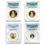 2015-W 4-Coin Proof Gold Eagle Set PR-70 PCGS