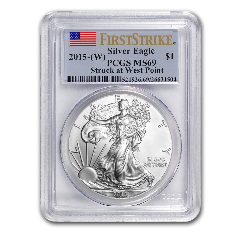 2015 (W) American Silver Eagle MS-69 PCGS (FirstStrike®)