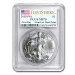 2015 (W) American Silver Eagle MS-70 PCGS (FDI)