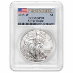 2015-W Burnished American Silver Eagle SP-70 PCGS (FS)