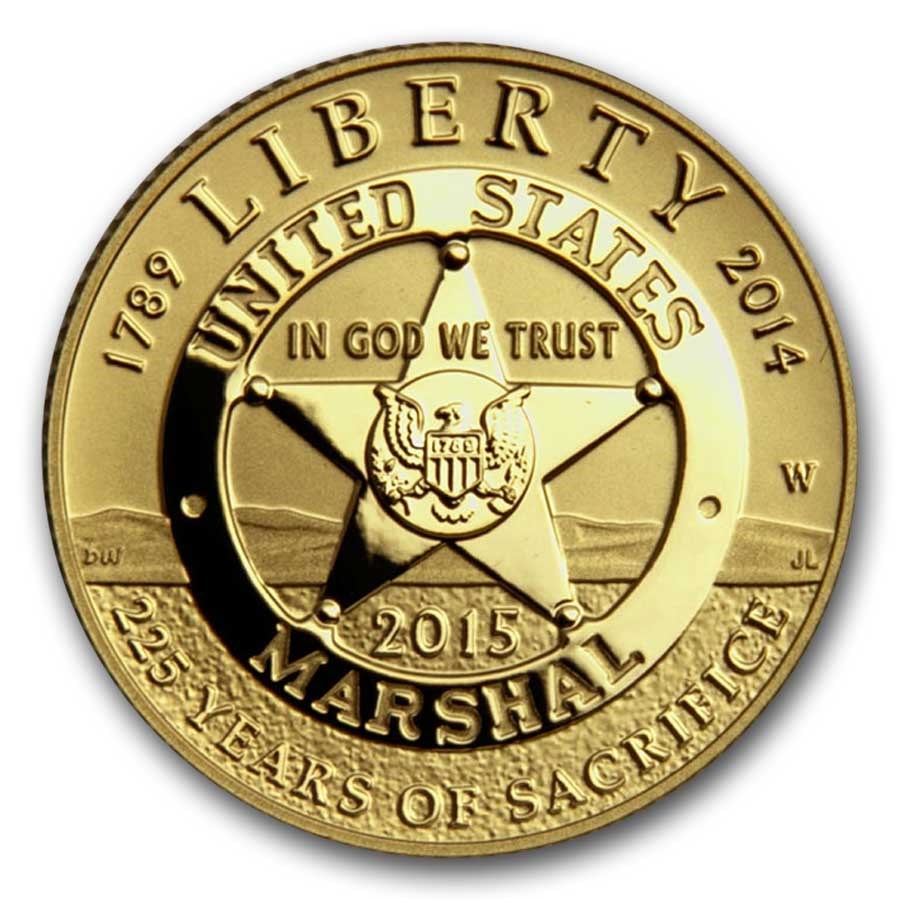 2015-W Gold $5 Commem U.S. Marshals Service Proof (Capsule Only)