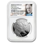 2015-W U.S. March of Dimes $1 Silver Commem PF-70 NGC