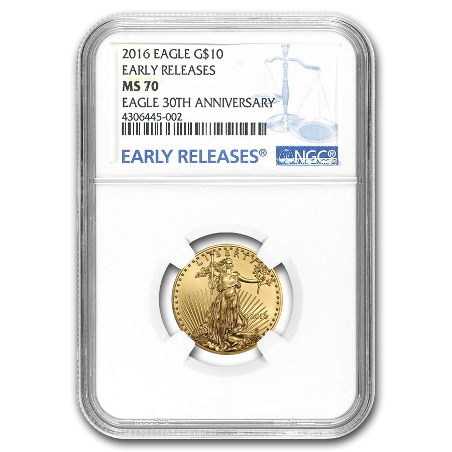 2016 1/4 oz American Gold Eagle MS-70 NGC (Early Releases)