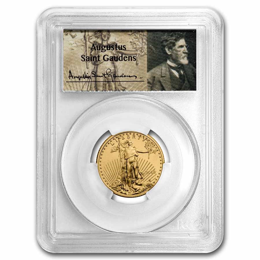 2016 1/4 oz American Gold Eagle MS-70 PCGS (Augustus Label)