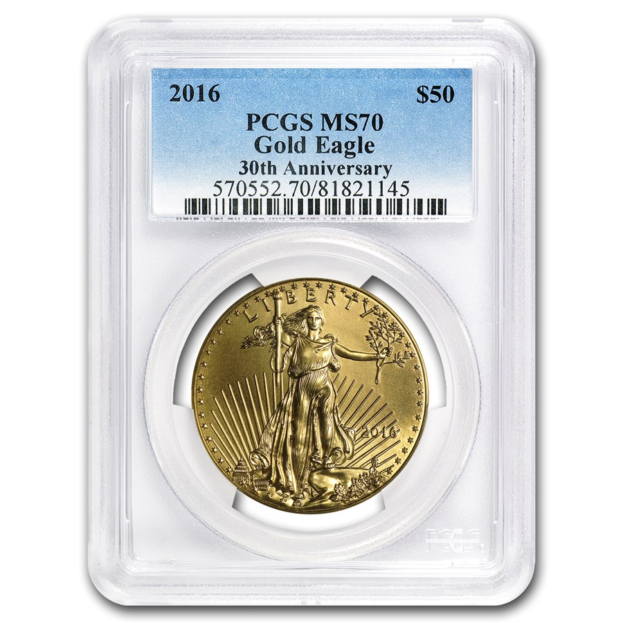 2016 1 oz American Gold Eagle MS-70 PCGS