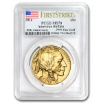 2016 1 oz Gold Buffalo MS-70 PCGS (FirstStrike®, Flag Label)