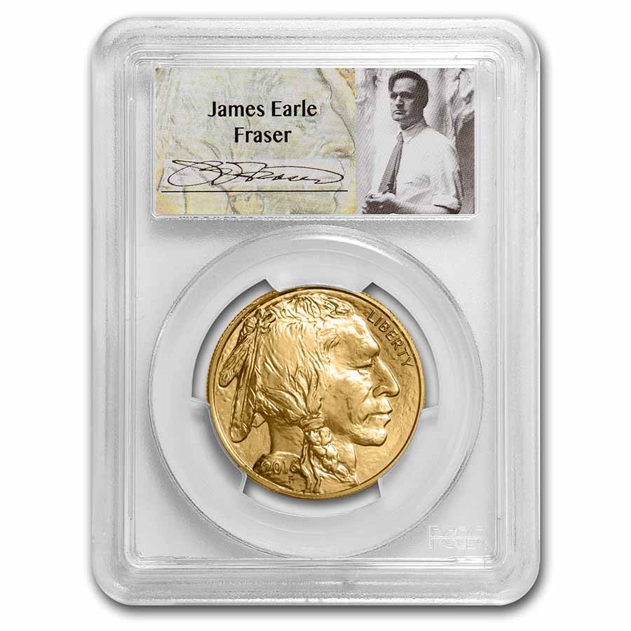 2016 1 oz Gold Buffalo MS-70 PCGS (James E. Fraser)