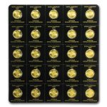 2016 25x 1 gram Gold Maple Leafs - Maplegram25™ (In Assay Sleeve)