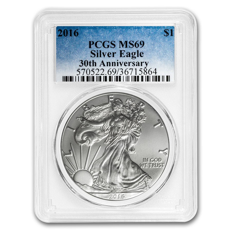 2016 American Silver Eagle MS-69 PCGS