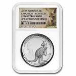 2016 Australia 1 oz Silver Kangaroo High Relief PF-70 NGC