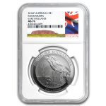 2016 Australia 1 oz Silver Kookaburra MS-70 NGC (Early Release)