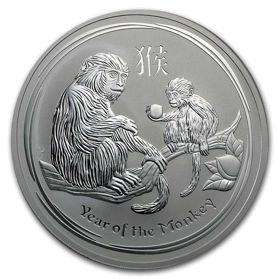 2016 Australia 10 oz Silver Lunar Monkey BU