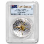 2016 Cook Islands 1 oz Silver Wasp Spider PR-69 PCGS (FS)