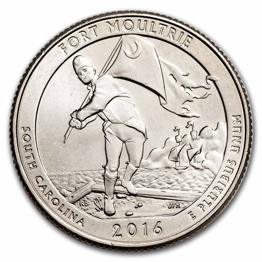 2016-D ATB Quarter Fort Moultrie National Monument BU