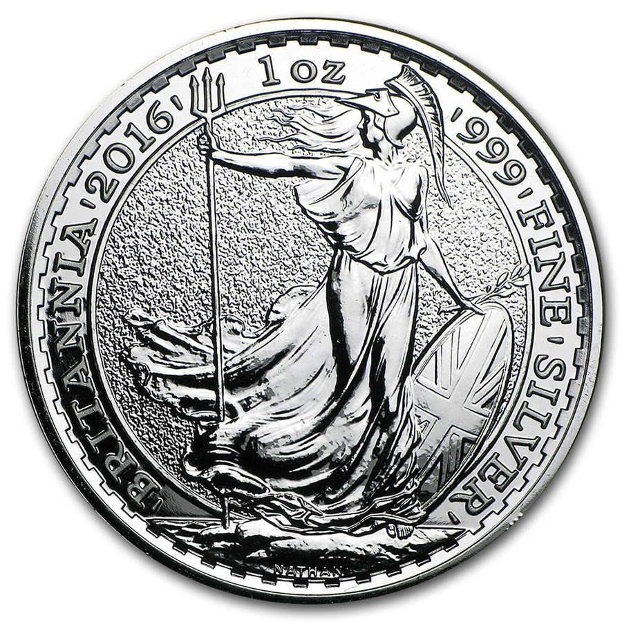 2016 Great Britain 1 oz Silver Britannia BU