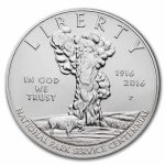 2016-P 100th Anniv National Park Service Silver BU (Box & COA)