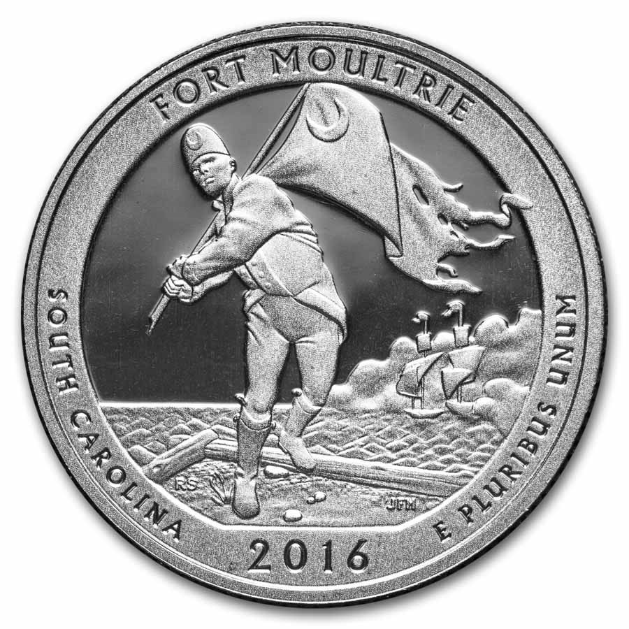 2016-S ATB Quarter Fort Moultrie National Monument Gem Proof