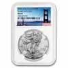 2016 (S) Silver Eagle MS-69 NGC (Golden Gate Bridge Label)