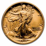 2016-W 1/2 oz Gold Walking Liberty Half Dollar (Abrasions)