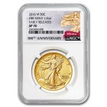 2016-W 1/2 oz Gold Walking Liberty Half Dollar SP-70 NGC (ER/FR)
