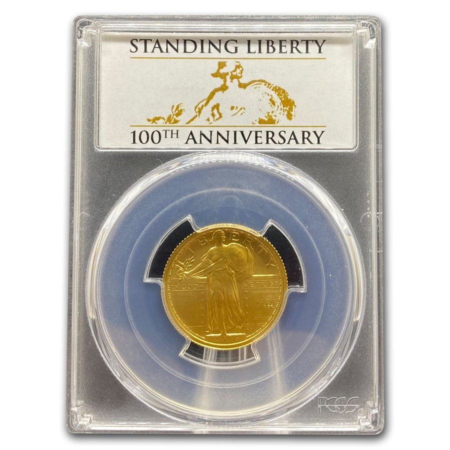 2016-W 1/4 oz Gold Standing Liberty Quarter SP-69 PCGS (FS)