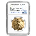 2016-W 1 oz Burnished Gold Eagle MS-70 NGC (ER)