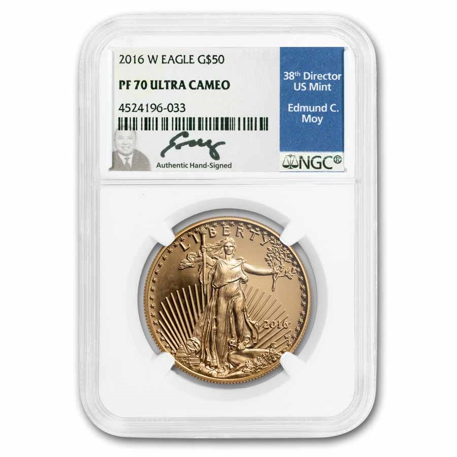 2016-W 1 oz Proof American Gold Eagle PF-70 NGC (Moy)