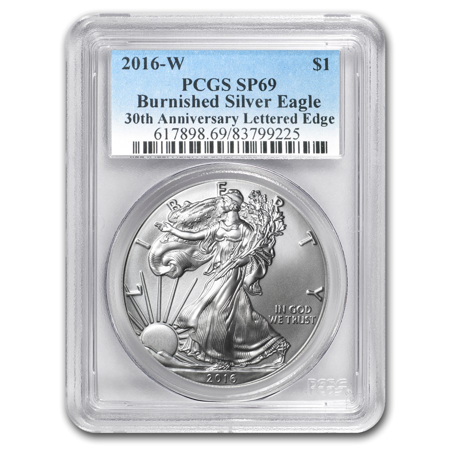 2016-W Burnished American Silver Eagle SP-69 PCGS