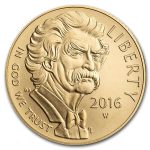 2016-W Gold $5 Commem Mark Twain BU (Capsule Only)