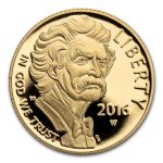 2016-W Gold $5 Commem Mark Twain Proof (Capsule Only)
