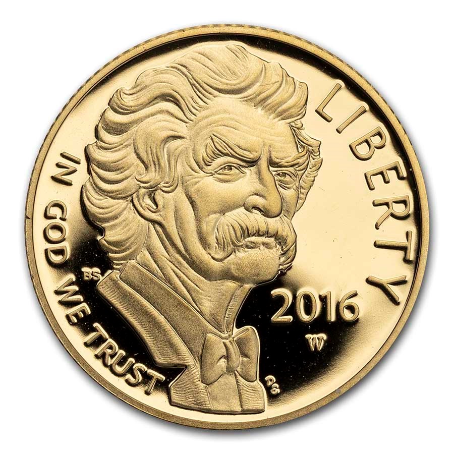 2016-W Gold $5 Commem Mark Twain Proof (Capsule Only)