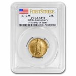 2016-W Gold Standing Liberty Quarter SP-70 PCGS (FDI)