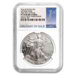 2016-W Proof Silver Eagle PF-70 NGC (Blue, FDI)