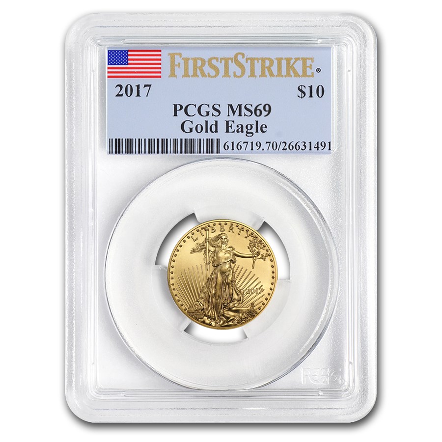 2017 1/4 oz American Gold Eagle MS-69 PCGS (FirstStrike®)