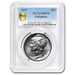 2017 1 oz American Palladium Eagle MS-70 PCGS
