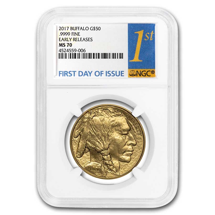 2017 1 oz Gold Buffalo MS-70 NGC (First Day of Issue)