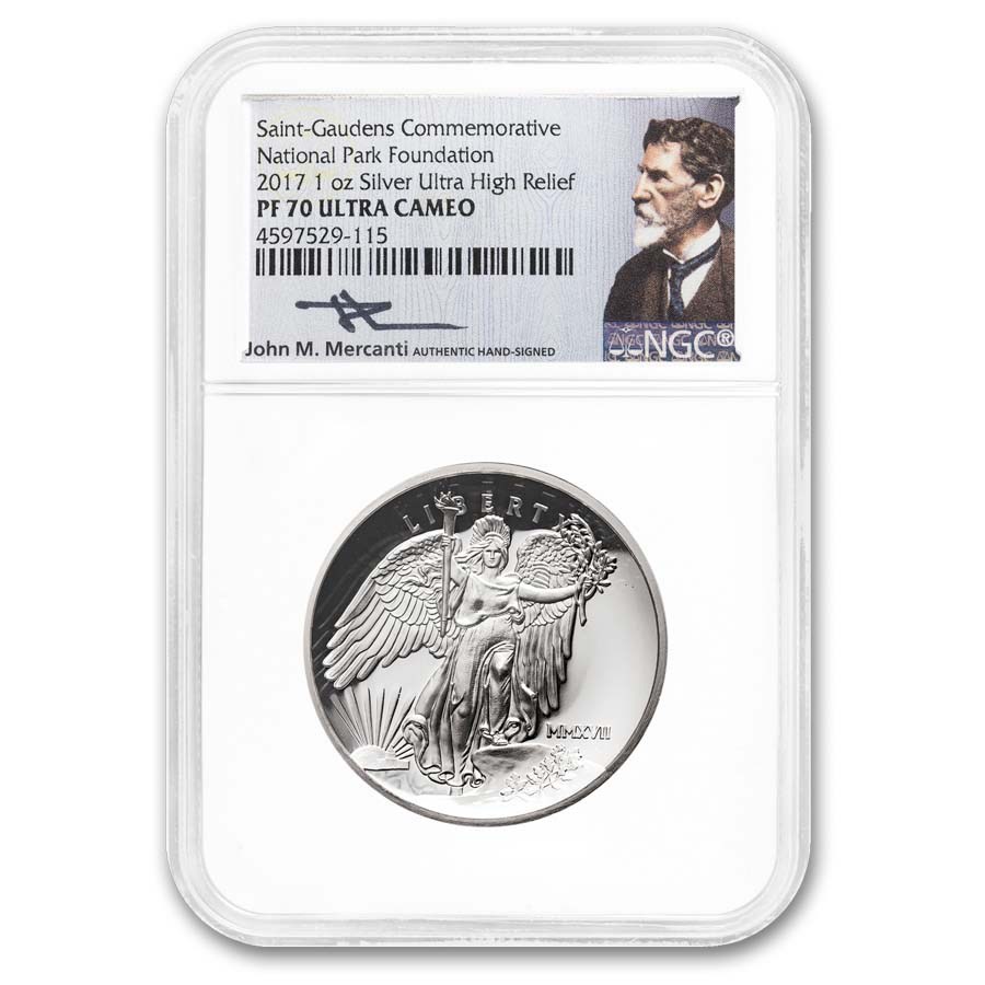 2017 1 oz Silver UHR National Park Saint-Gaudens PF-70 NGC