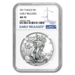 2017 American Silver Eagle MS-70 NGC (Early Releases)