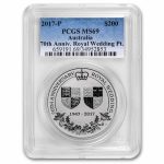 2017 AUS 2 oz Platinum 70th Ann. of the Royal Wedding PR-69 PCGS