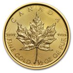 2017 Canada 1/2 oz Gold Maple Leaf BU