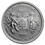 2017 Canada 1/2 oz Platinum War of 1812 BU