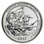 2017-D ATB Quarter George Rogers Clark Park 40-Coin Roll BU
