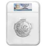 2017-P 5 oz Silver ATB George Rogers Clark SP-70 NGC (FR/ER)