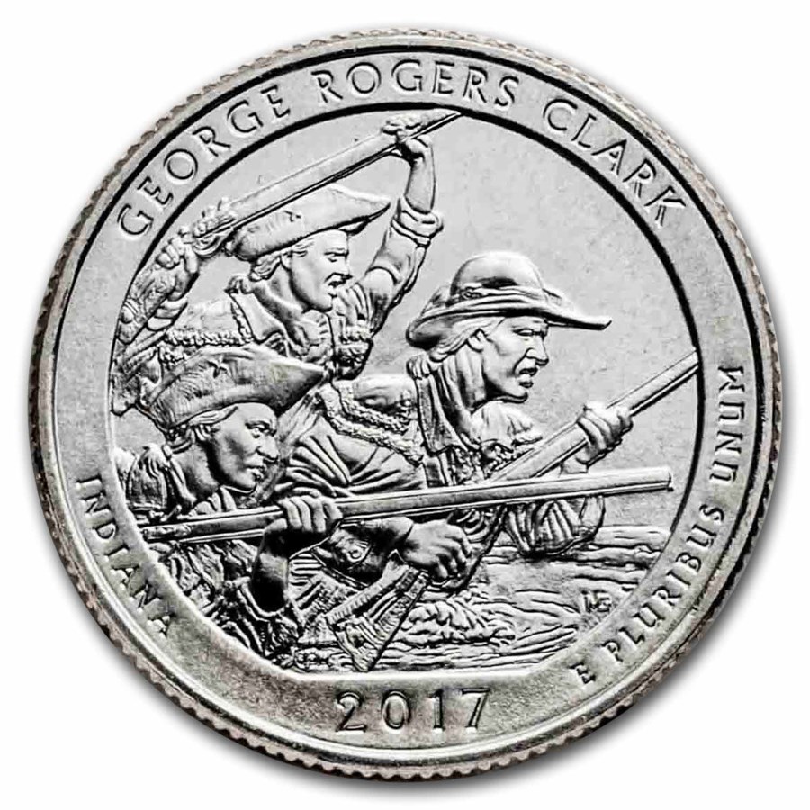 2017-P ATB Quarter George Rogers Clark National Park BU