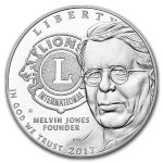 2017-P Lions Club International Silver BU (Box & COA)