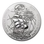 2017 Rwanda 1 oz Silver Nautical Ounce Santa Maria BU